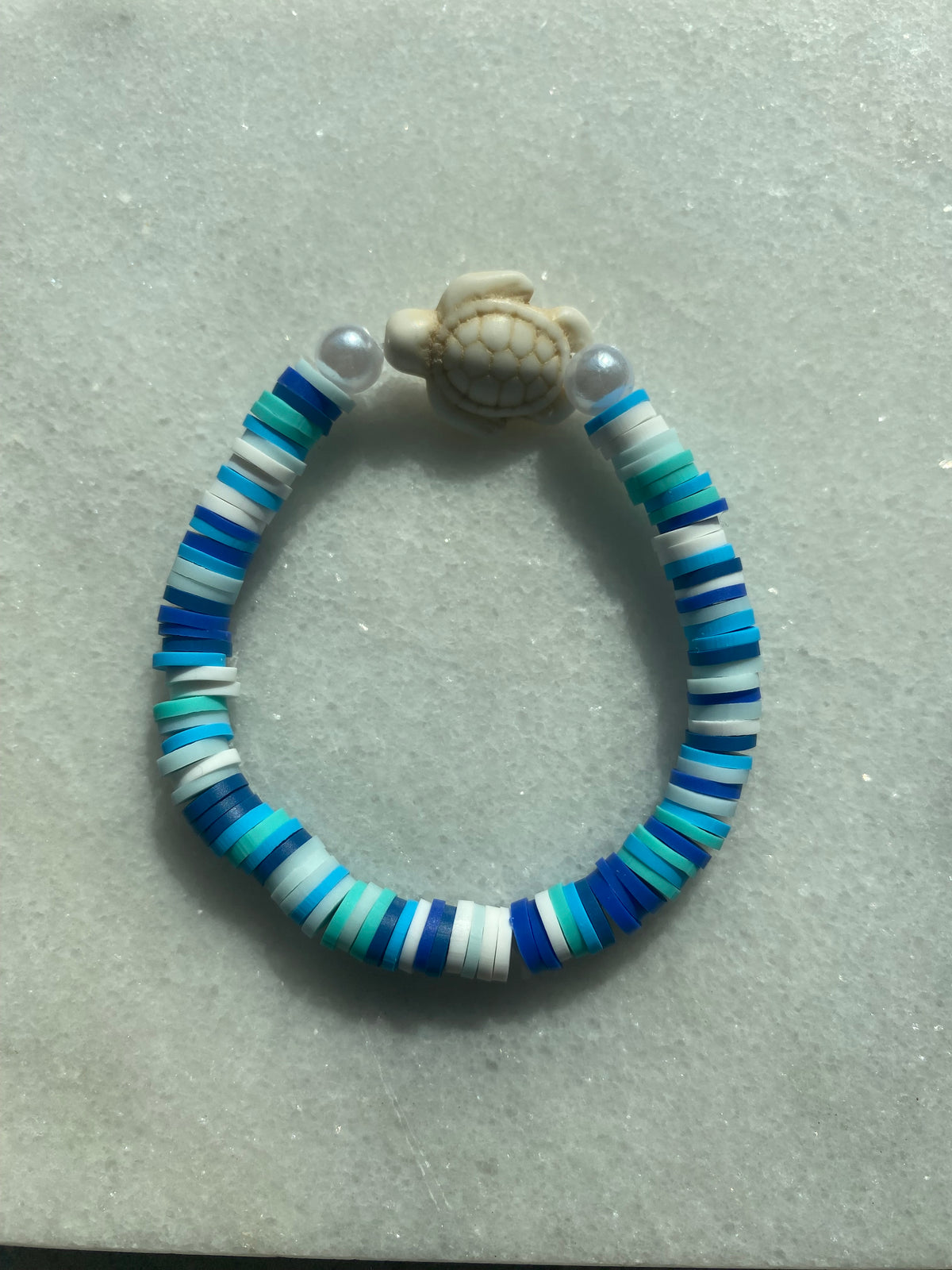 Blue sea turtle bracelet
