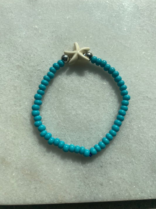Turquoise seastar bracelet