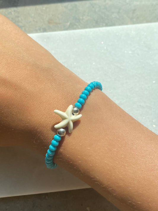 Turquoise seastar bracelet