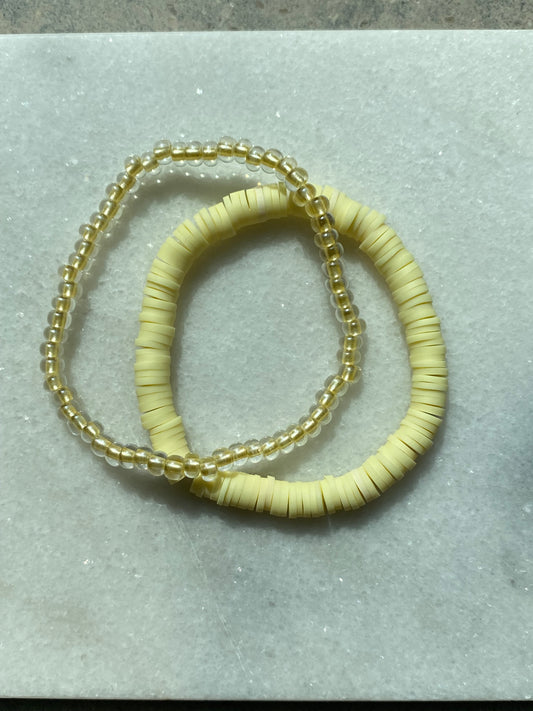 Yellow bracelet set